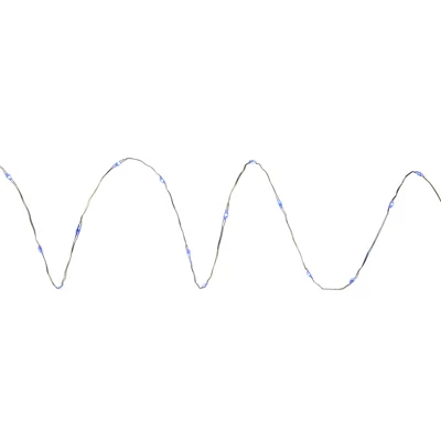 Northlight 50-Count Blue LED Micro Fairy Christmas Lights - 16ft, Copper Wire - Image 3