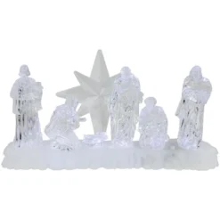 Northlight LED Lighted Nativity Scene Acrylic Christmas Decoration - 12.25"