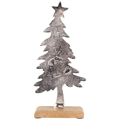 Northlight Embossed Swaying Tree Metal Christmas Decoration - 12" - Image 5