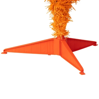 Northlight Pre-Lit Medium Artificial Pine Christmas Tree - 3' - Orange - Clear Lights - Image 6