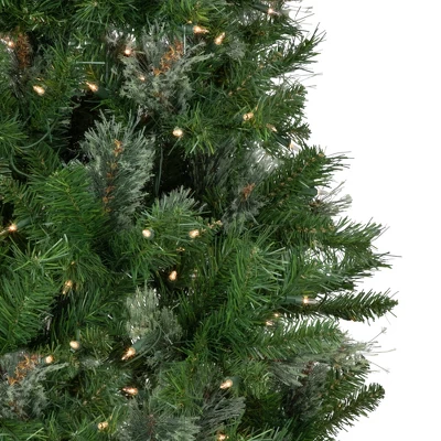 Northlight Pre-Lit Medium Mixed Cashmere Pine Artificial Christmas Tree - 6.5' - Clear Lights - Image 2