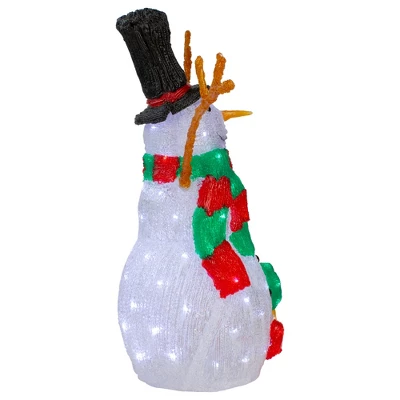 Northlight Lighted Commercial Grade Acrylic Snowman Outdoor Christmas Decoration - 23" - Image 2
