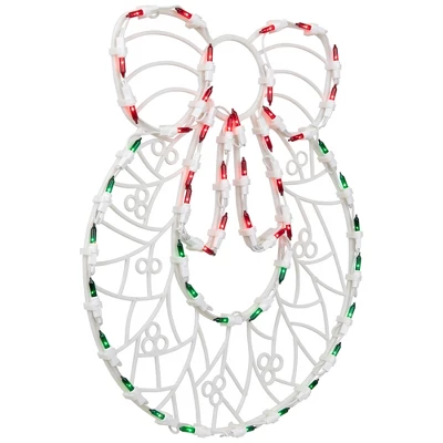 Northlight Lighted Wreath Window Silhouette Christmas Decoration - 16" - Image 3