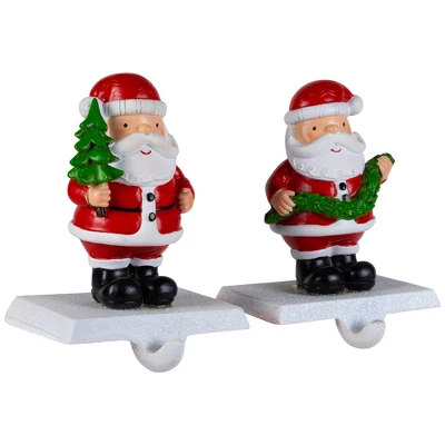 Northlight Santa Claus Christmas Stocking Holders - 4.75" - Set Of 2 - Image 3
