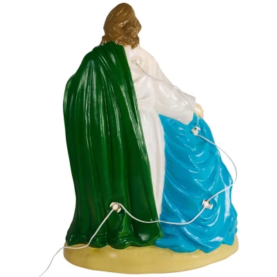 Northlight Lighted Nativity Scene Blow Mold Outdoor Christmas Decoration - 34" - Image 5