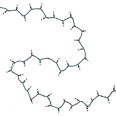 Northlight Mini Christmas Light Set - Clear With Red Tips - 20.25' Green Wire - 100ct - Image 5