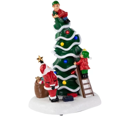 Northlight LED Lighted Animated And Musical Santa's Helpers Christmas Decoration - 12" - Image 3