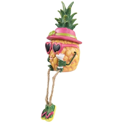 Northlight 6.25" Tropical Girl Pineapple With Cocktail Outdoor Garden Statue - Image 5