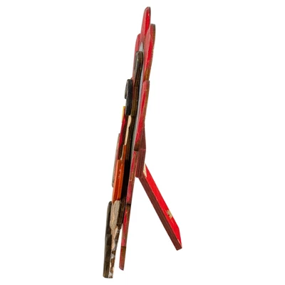 Northlight 9.75" Wooden Turkey With Pumpkin Thanksgiving Decoration - Image 3