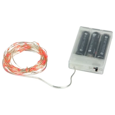 Northlight 50-Count Red LED Micro Fairy Christmas Lights - 16ft, Copper Wire - Image 5