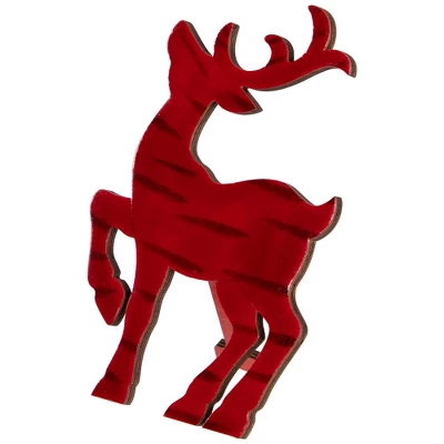Northlight Glossy Standing Reindeer Christmas Decoration - 8" - Red - Image 6