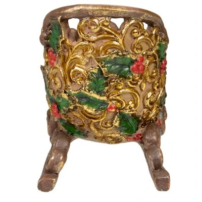 Northlight 8.75" Brown And Gold Sleigh Tabletop Christmas Decoration - Image 3