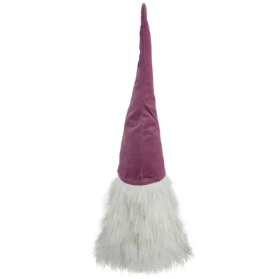 Northlight Lighted Gnome With Beard And Pointy Hat Christmas Decoration - 17" - Mauve - Image 2