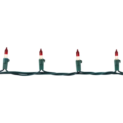 Northlight Mini Christmas Light Set - Clear With Red Tips - 20.25' Green Wire - 100ct - Image 3