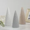 Northlight 10" White Ceramic Cone Tree Christmas Decoration
