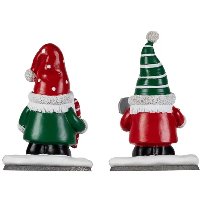 Northlight Santa Gnomes Christmas Stocking Holders - 6.25" - Set Of 2 - Image 5