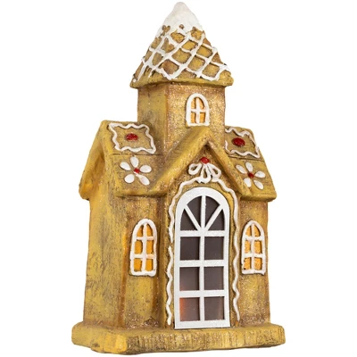 Northlight LED Lighted Gingerbread House With Icing Accents Christmas Decoration - 16" - Image 5