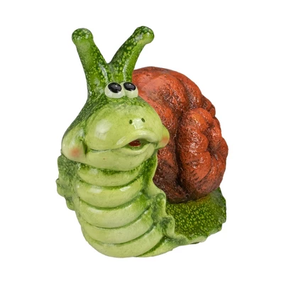 Northlight 13.5" Green And Brown Snail Outdoor Garden Statue - Image 2