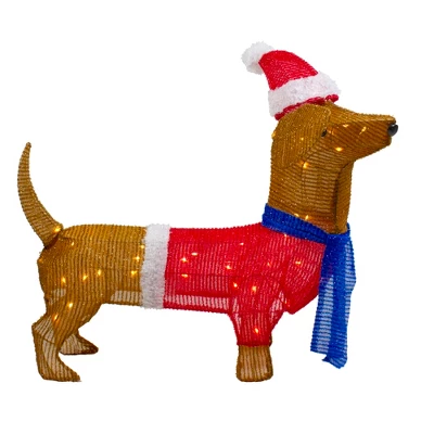 Northlight 26" LED Lighted Dachshund Dog Outdoor Christmas Decoration - Image 3