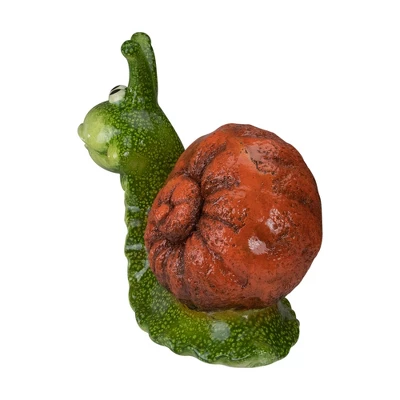 Northlight 13.5" Green And Brown Snail Outdoor Garden Statue - Image 4