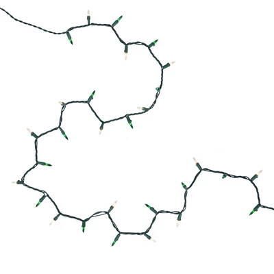 Northlight Mini Christmas Light Set - Green And Clear - 10' Green Wire - 50ct - Image 6