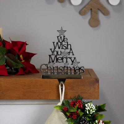 Northlight We Wish You A Merry Christmas Tree Stocking Holder - 6.25" - Image 2