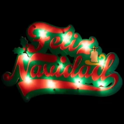 Northlight 18" Lighted 'Feliz Navidad' Christmas Window Silhouette