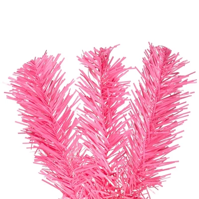 Northlight Artificial Tinsel Christmas Tree - 3' - Pink - Unlit - Image 4