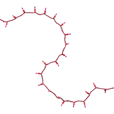 Northlight Mini Christmas Light Set - Red And Pink - 10' Red Wire - 50ct - Image 6