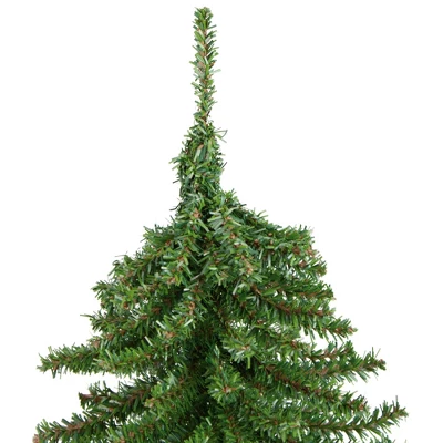 Northlight 1.5 FT Potted Downswept Mini Village Pine Medium Artificial Christmas Tree, Unlit - Image 3