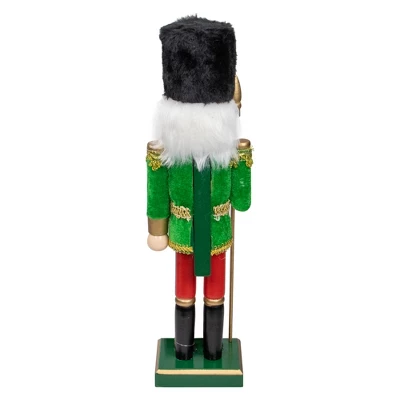 Northlight 14" Green And Red Christmas Nutcracker Soldier With Spear - Image 4