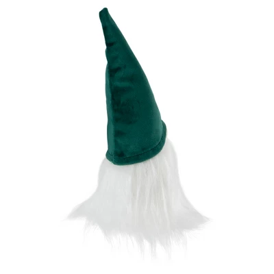 Northlight Pointy Hat Gnome Christmas Decoration - 8" - Dark Green And White - Image 3