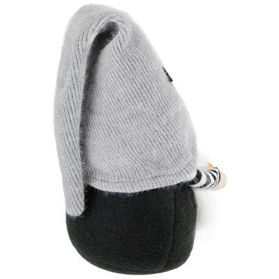 Northlight 9.5" Black And Gray Standing Gnome With Pumpkin Halloween Decoration - Image 4