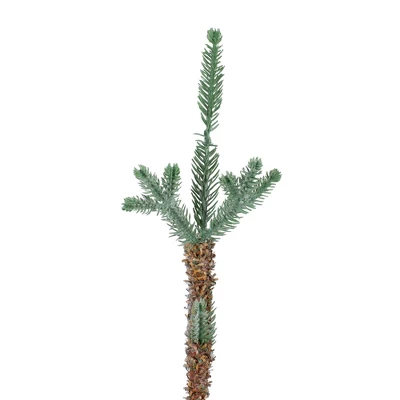 Northlight 3 FT Snow Covered Slim Pine Artificial Christmas Tree With Jute Base - Unlit - Image 4