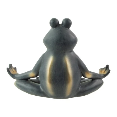 Northlight 12.25" Frog In Lotus Yoga Position Garden Statue - Image 4