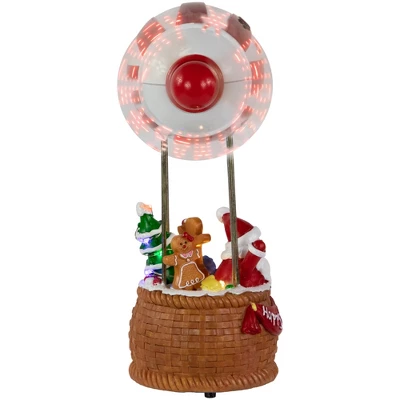 Northlight Musical And Animated Blimp And Santa Christmas Decoration - 8.5" - Red And White - Image 5
