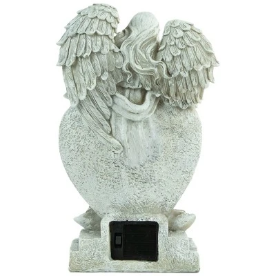 Northlight 10" Solar LED Lighted Praying Angel "In Loving Memory" Outdoor Garden Statue - Image 4
