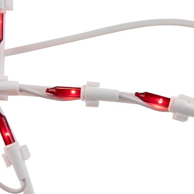 Northlight Lighted Bow Window Silhouette Christmas Decoration - 14" - Red Lights - Image 6