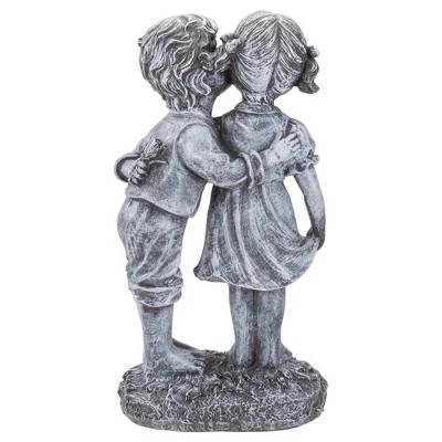 Northlight 12.5" Peck On The Cheek Outdoor Garden Statue - Image 4
