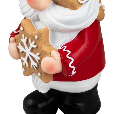 Northlight Gnome Holding Gingerbread Snowflake Cookie Christmas Decoration - 11.5" - Red - Image 6