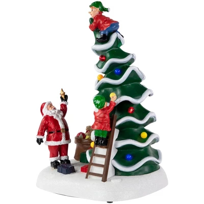 Northlight LED Lighted Animated And Musical Santa's Helpers Christmas Decoration - 12" - Image 5