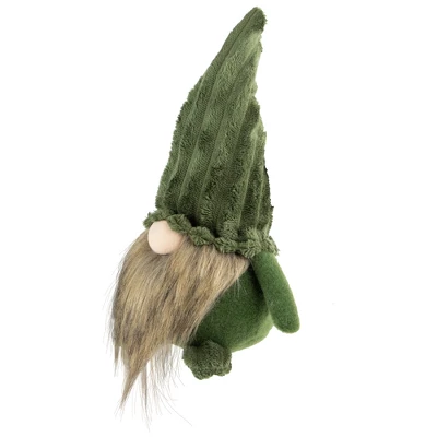 Northlight 12" Green Plush Christmas Gnome Decoration - Image 5
