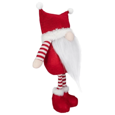 Northlight Plush Standing Gnome Christmas Decoration - 18.5" - Red And White - Image 3