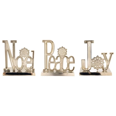 Northlight Peace, Joy And Noel Metal Christmas Stocking Holders - 6.5" - Set Of 3 - Image 4