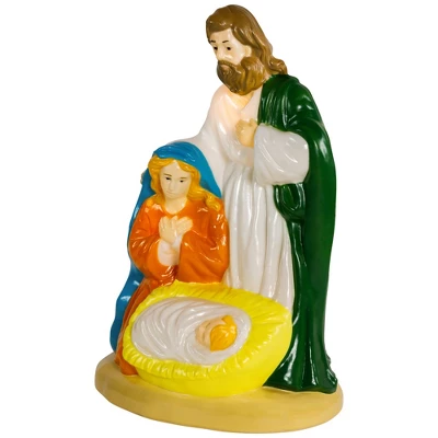 Northlight Lighted Nativity Scene Blow Mold Outdoor Christmas Decoration - 34" - Image 3