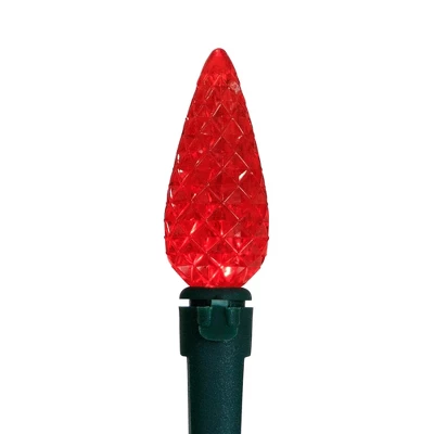 Northlight LED C6 Faceted Christmas Lights - Multicolor - 15.75β Green Wire - 50ct - Image 4