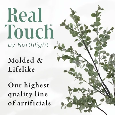 Northlight Real Touch™ Artificial Monstera Artificial Plant In A White Textured Pot - 4.25' - Image 7