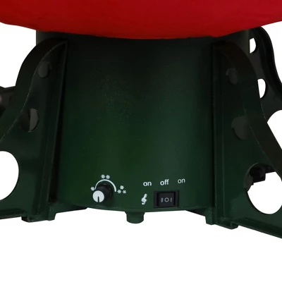 Northlight Lighted Musical Snowing Artificial Christmas Tree - 6' - White LED Lights - Image 5