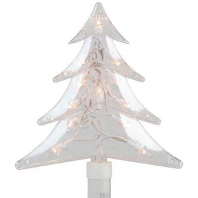 Northlight Lighted Tree Christmas Outdoor Pathway Markers - 26.5" - Set Of 4 - Image 5