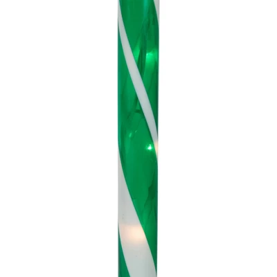 Northlight Lighted Outdoor Christmas Candy Cane Pathway Markers - 28" - Red And Green - Set Of 6 - Image 5